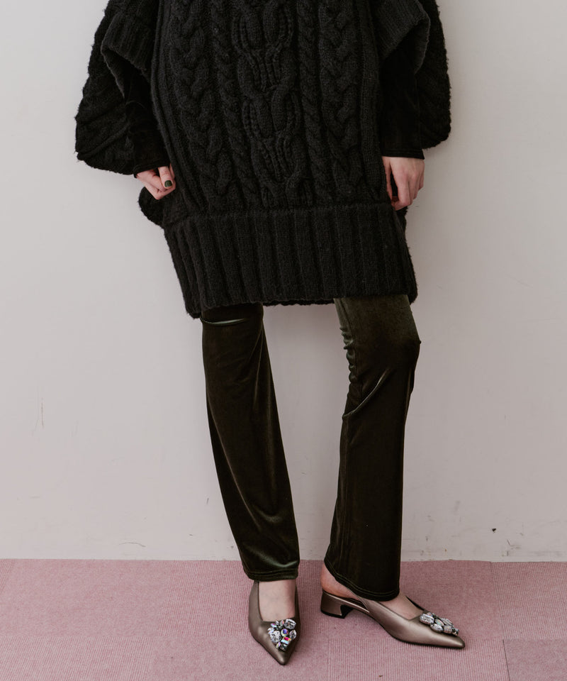 【予約10%OFF】ベロアレギンス