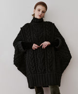 【予約】ケイブルBIGニットワンピース