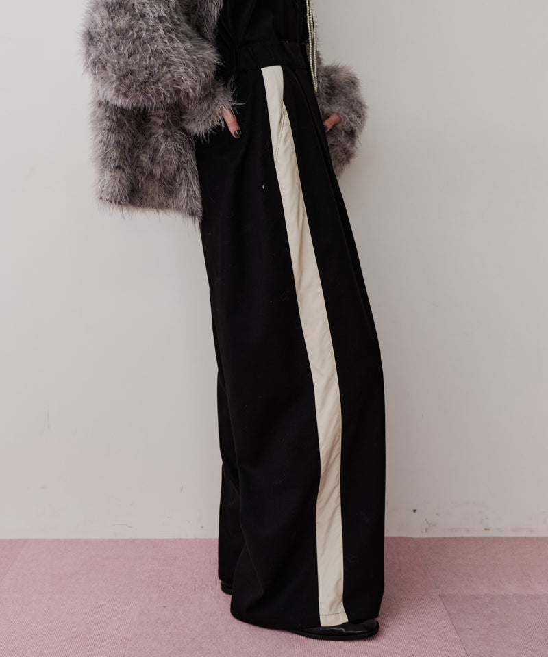 アシメサイドラインデザインパンツ