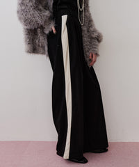 アシメサイドラインデザインパンツ