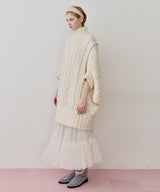 【予約】ケイブルBIGニットワンピース