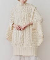 【予約】ケイブルBIGニットワンピース