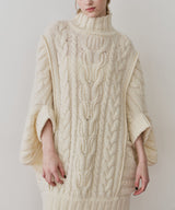 【予約】ケイブルBIGニットワンピース