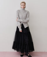 【TEN by LA BELLE ETUDE】ケーブル柄ペプラムニット