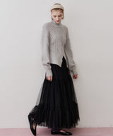 【TEN by LA BELLE ETUDE】ケーブル柄ペプラムニット