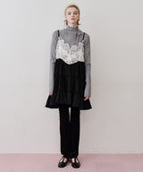 【一部カラー予約】ハイネックリブ長袖ニット