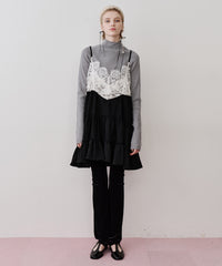 【一部カラー予約】ハイネックリブ長袖ニット