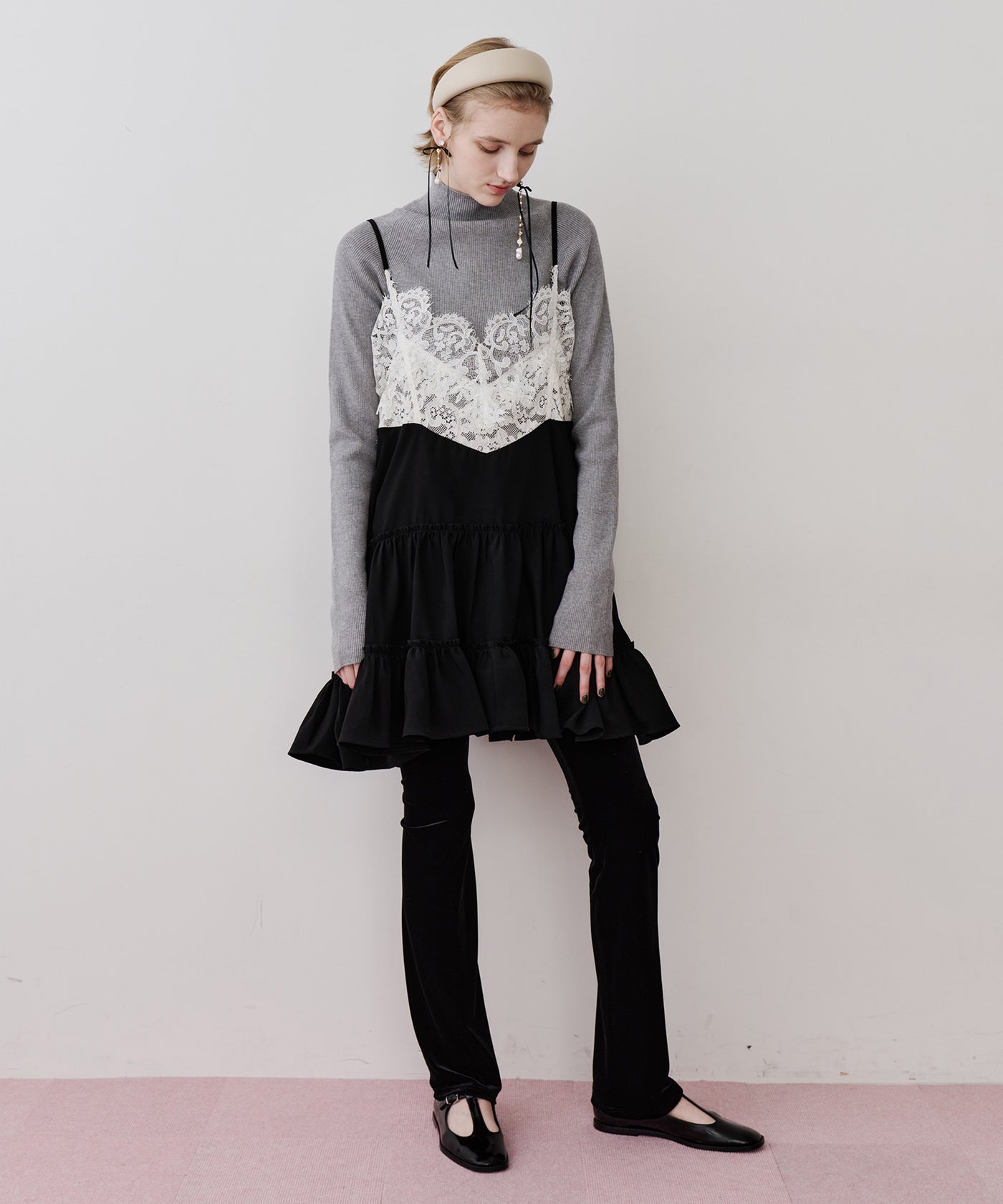 Fetico ブラック　ベロア　レギンス ベロアレギンス – LA BELLE ETUDE online store