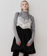 【一部カラー予約】ハイネックリブ長袖ニット