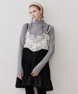 【一部カラー予約】ハイネックリブ長袖ニット