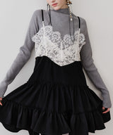 【一部カラー予約】ハイネックリブ長袖ニット