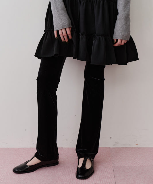 【予約10%OFF】ベロアレギンス