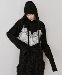 longスリーブハイネックカットソー