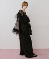 ボリュームチュールギャザーデザインTOPS