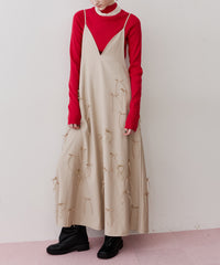 【予約】ハイネックリブ長袖ニット