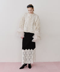 【TEN by LA BELLE ETUDE】Crochet long knit skirt