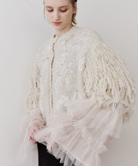 ボリュームチュールギャザーデザインTOPS