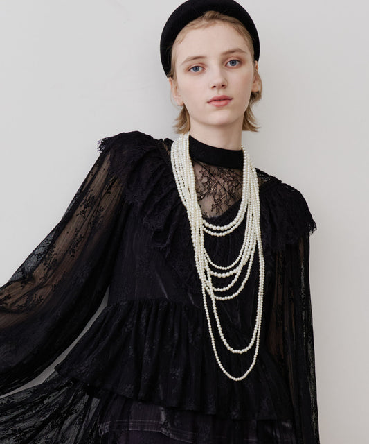 9連淡水パールMIXマルチウェイロングネックレス