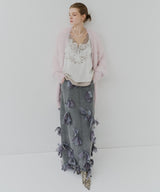 【J1U by LA BELLE ETUDE】many ribbon denim skirt