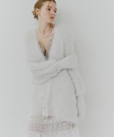 トリプルミックスフェザーヤーンコーディガン