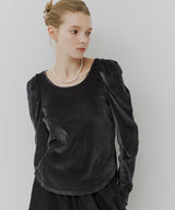 【再入荷予約】シアーベロアパフギャザーTOPS
