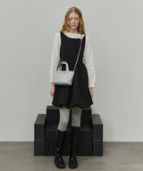 【GIUNON】round collar frill shirt / ラウンドカラーフリルシャツ
