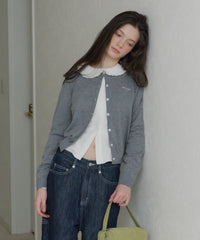 【GIUNON】round collar frill shirt / ラウンドカラーフリルシャツ