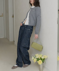 【GIUNON】round collar frill shirt / ラウンドカラーフリルシャツ