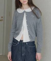 【GIUNON】round collar frill shirt / ラウンドカラーフリルシャツ