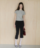 【GIUNON】layerd frill capri pants / レイヤードフリルカプリパンツ
