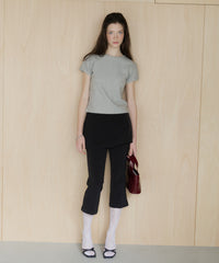 【GIUNON】layerd frill capri pants / レイヤードフリルカプリパンツ