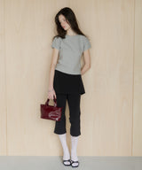 【GIUNON】layerd frill capri pants / レイヤードフリルカプリパンツ