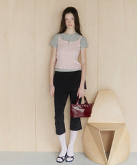 【GIUNON】layerd frill capri pants / レイヤードフリルカプリパンツ