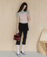 【GIUNON】layerd frill capri pants / レイヤードフリルカプリパンツ