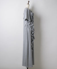 【yae】	Rose motif T-shirt dress / ローズモチーフTシャツドレス