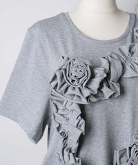 【yae】	Rose motif T-shirt dress / ローズモチーフTシャツドレス