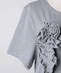 【yae】	Rose motif T-shirt dress / ローズモチーフTシャツドレス