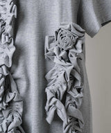 【yae】	Rose motif T-shirt dress / ローズモチーフTシャツドレス