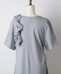 【yae】	Rose motif T-shirt dress / ローズモチーフTシャツドレス