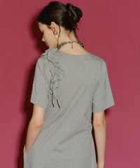 【yae】	Rose motif T-shirt dress / ローズモチーフTシャツドレス