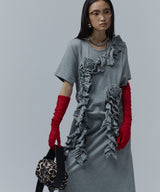 【yae】	Rose motif T-shirt dress / ローズモチーフTシャツドレス