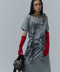 【yae】	Rose motif T-shirt dress / ローズモチーフTシャツドレス