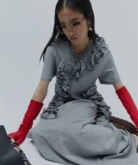【yae】	Rose motif T-shirt dress / ローズモチーフTシャツドレス