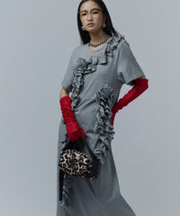 【yae】	Rose motif T-shirt dress / ローズモチーフTシャツドレス