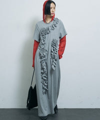 【yae】	Rose motif T-shirt dress / ローズモチーフTシャツドレス