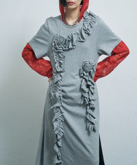 【yae】	Rose motif T-shirt dress / ローズモチーフTシャツドレス