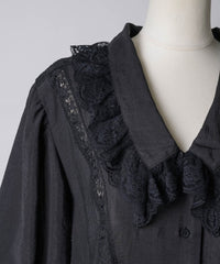 【yae】Short sleeve lace blouse / ショートスリーブレースブラウス
