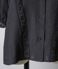 【yae】Short sleeve lace blouse / ショートスリーブレースブラウス