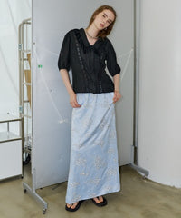 【yae】Short sleeve lace blouse / ショートスリーブレースブラウス