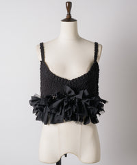 【予約10%OFF】【J1U by LA BELLE ETUDE】メニーリボンニットビスチェⅡ